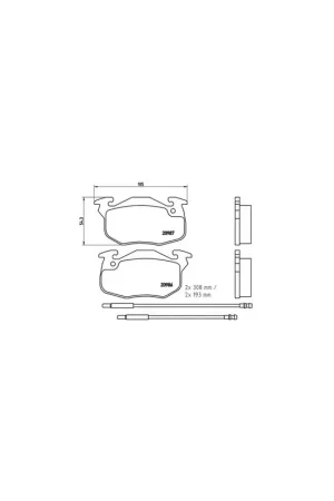 PASTILLA DE FRENO P61044 BREMBO - PEUGEOT 106   (1A, 1C) - Eje delantero Barato