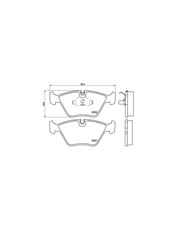 Original PASTILLA DE FRENO P61049 BREMBO - AUDI COUPE (89, 8B) - Eje delantero
