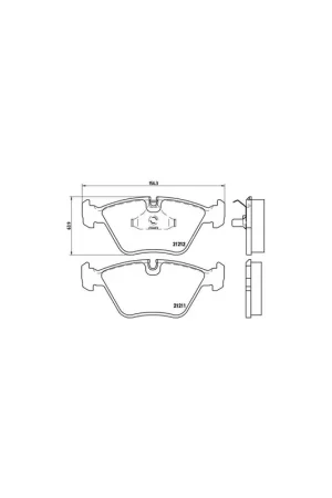 Tendencia PASTILLA DE FRENO P61049 BREMBO - AUDI QUATTRO (85) - Eje delantero