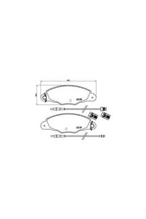 PASTILLA DE FRENO P61061 BREMBO - CITROËN XANTIA (X1) - Eje delantero Devolución Gratuita
