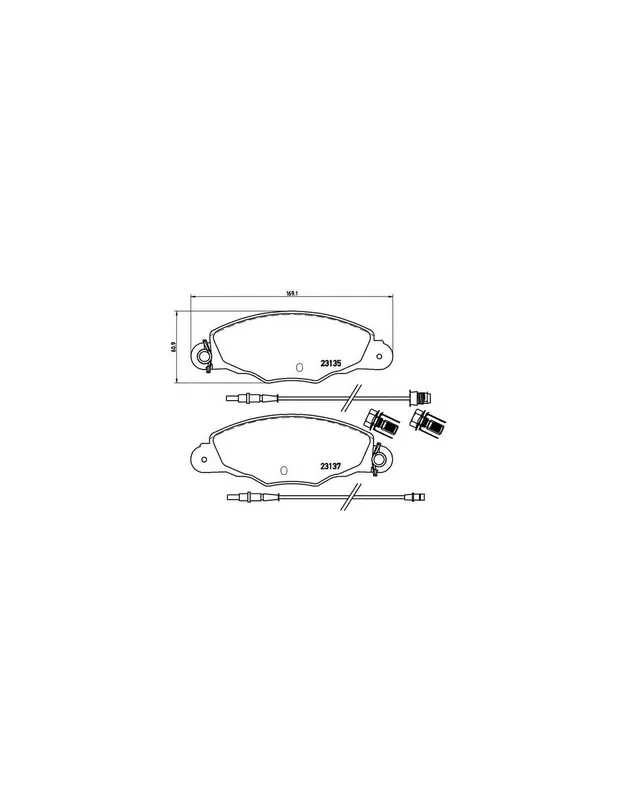 PASTILLA DE FRENO P61061 BREMBO - CITROËN XANTIA (X1) - Eje delantero Devolución Gratuita
