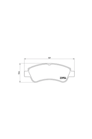 PASTILLA DE FRENO P61066 BREMBO - PEUGEOT 2008 - Eje delantero Nuevo Modelo
