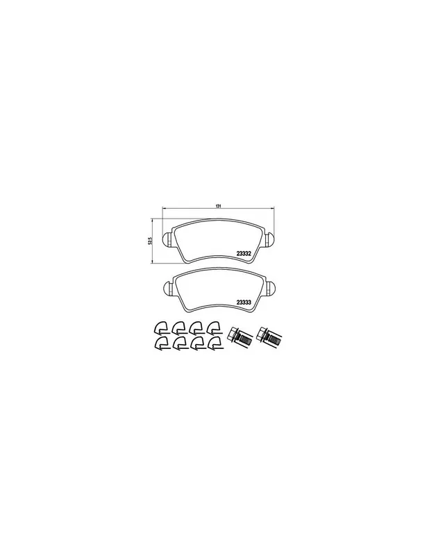Alta Calidad PASTILLA DE FRENO P61067 BREMBO - PEUGEOT 206 CC (2D) - Eje delantero