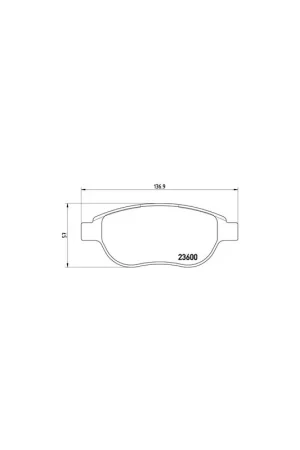 De Moda PASTILLA DE FRENO P61068 BREMBO - PEUGEOT 307 Estate (3E) - Eje delantero