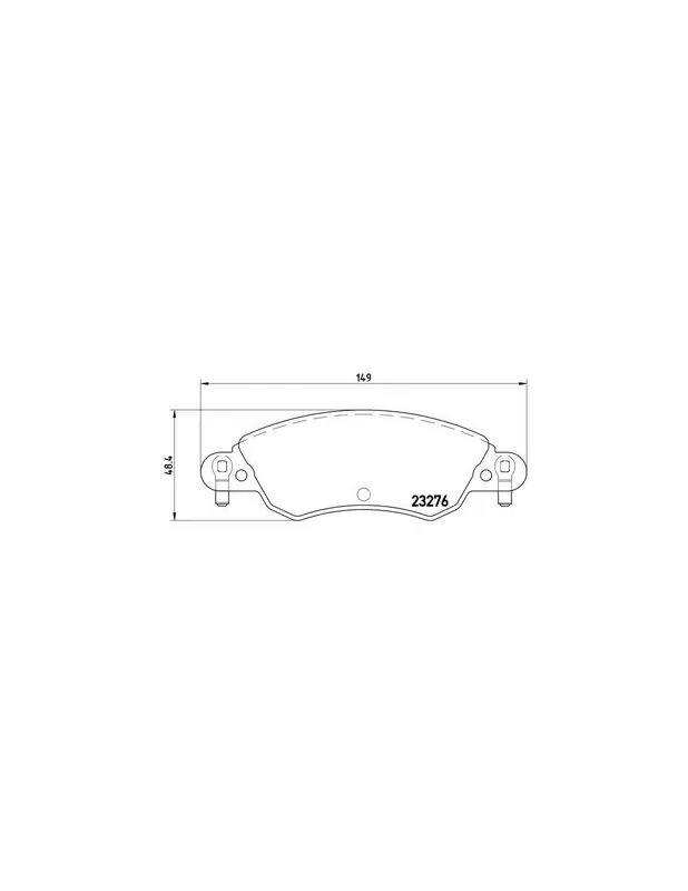 De Moda PASTILLA DE FRENO P61070 BREMBO - CITROËN C5 II (RC_) - Eje delantero