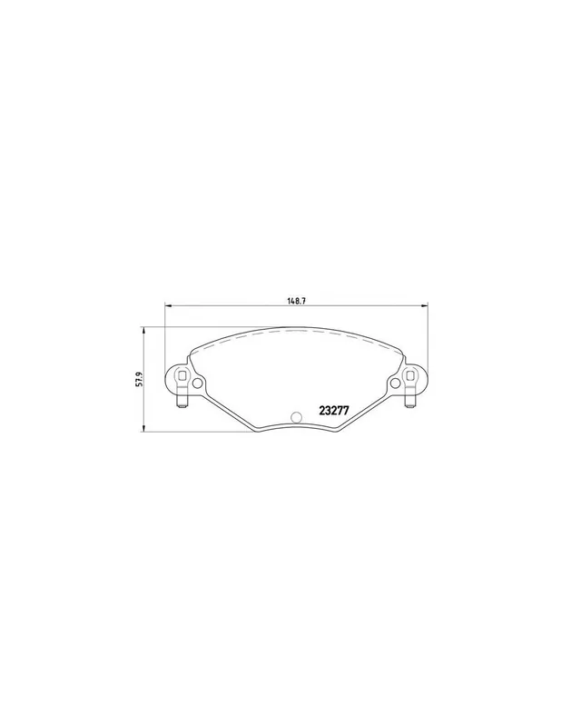 PASTILLA DE FRENO P61071 BREMBO - CITROËN C5 II Break (RE_) - Eje delantero No Te Lo Pierdas