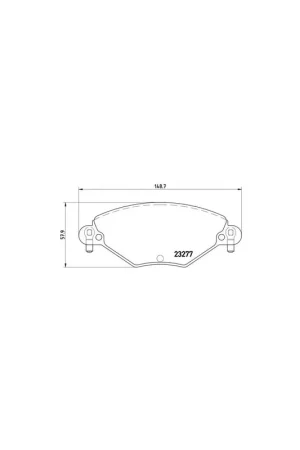 PASTILLA DE FRENO P61071 BREMBO - CITROËN C5 I (DC_) - Eje delantero Pedido Al Por Mayor