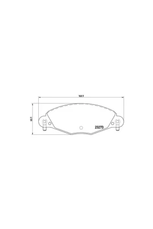 Máxima Calidad PASTILLA DE FRENO P61072 BREMBO - CITROËN C5 II Break (RE_) - Eje delantero