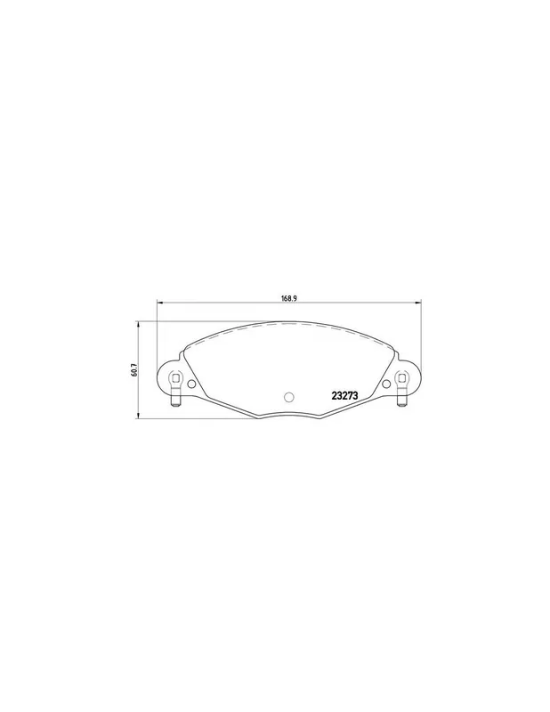 Máxima Calidad PASTILLA DE FRENO P61072 BREMBO - CITROËN C5 II Break (RE_) - Eje delantero