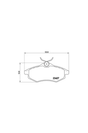 PASTILLA DE FRENO P61074 BREMBO - CITROËN C3 I (FC_) - Eje delantero Gran Oferta