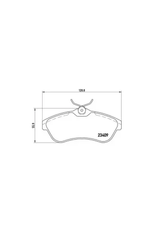 PASTILLA DE FRENO P61075 BREMBO - CITROËN C3 Pluriel (HB_) - Eje delantero Exclusivo