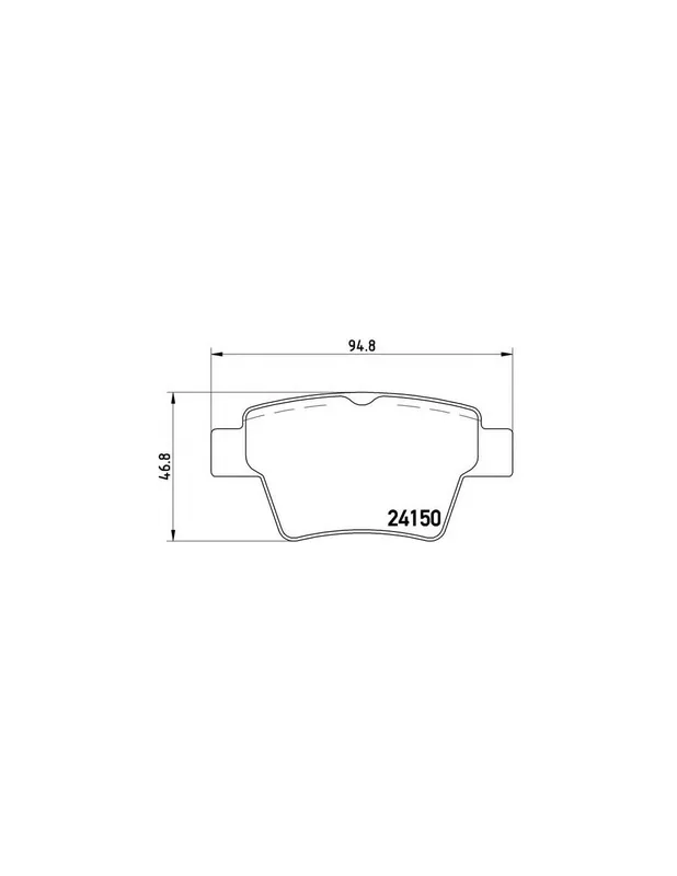 PASTILLA DE FRENO P61080 BREMBO - CITROËN C4 I (LC_) - Eje trasero Comprar En Línea