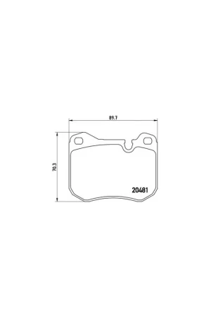 PASTILLA DE FRENO P65002 BREMBO - PORSCHE 944 - Eje delantero Ordena Ya