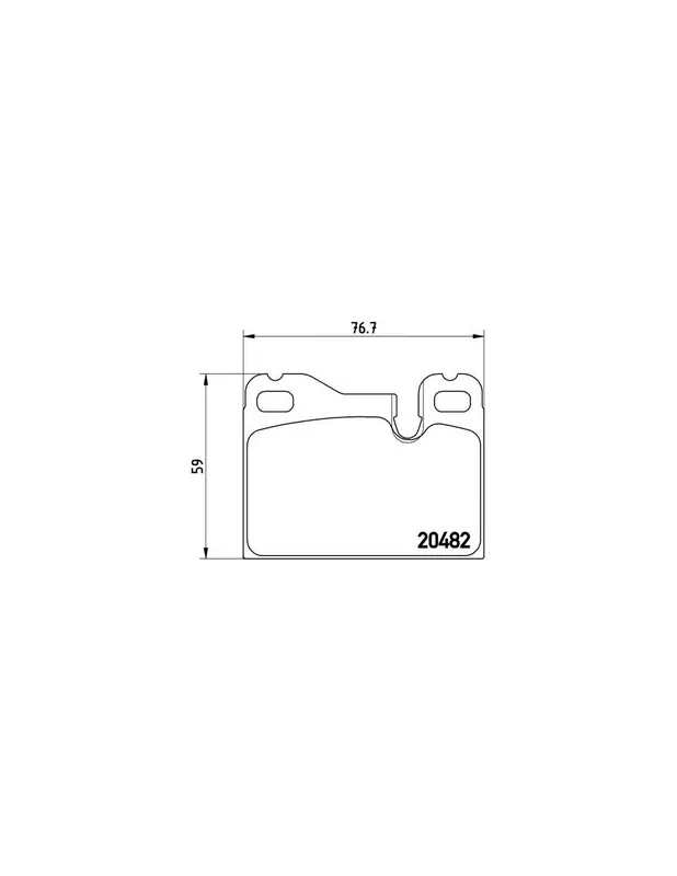 Artesanal PASTILLA DE FRENO P65003 BREMBO - PORSCHE 944 - Eje trasero