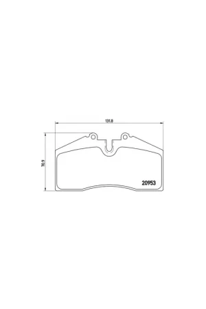 Garantía De Devolución De Dinero PASTILLA DE FRENO P65005 BREMBO - PORSCHE 911 (964) - Eje delantero