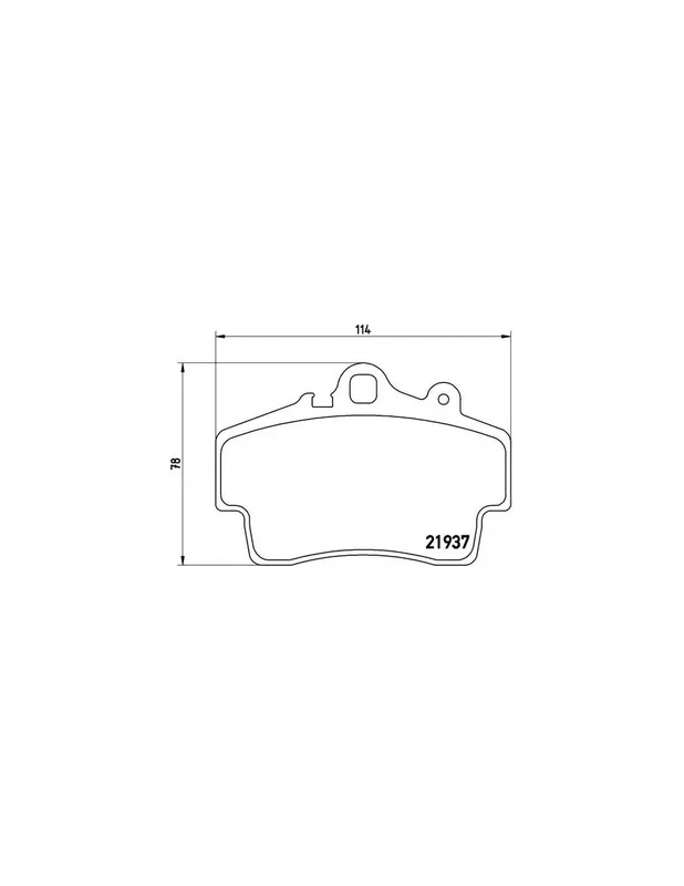 PASTILLA DE FRENO P65007 BREMBO - PORSCHE BOXSTER (987) - Eje delantero Original