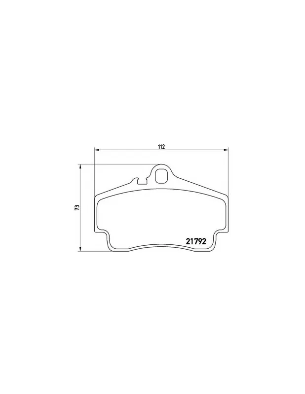 Stock Limitado PASTILLA DE FRENO P65008 BREMBO - PORSCHE BOXSTER (986) - Eje trasero