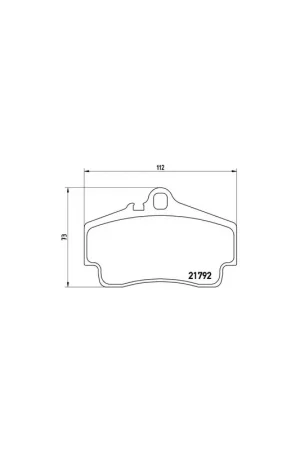 PASTILLA DE FRENO P65008 BREMBO - PORSCHE CAYMAN (987) - Eje trasero Auténtico