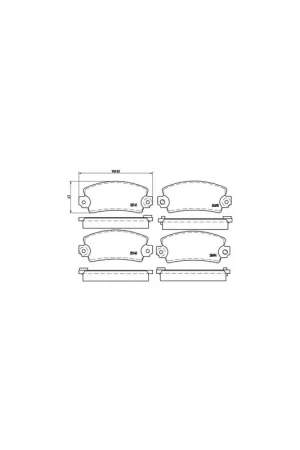 Compra Hoy PASTILLA DE FRENO P68001 BREMBO - FIAT STRADA II (138A) - Eje delantero