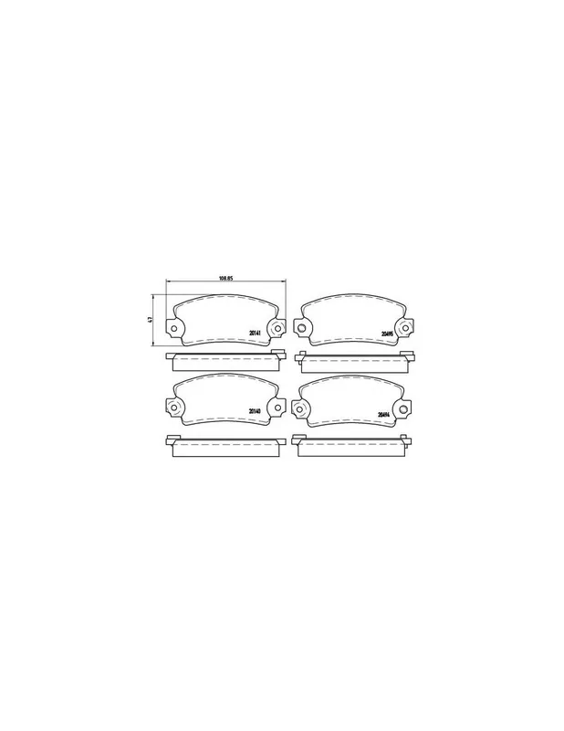 Comprar En Línea PASTILLA DE FRENO P68001 BREMBO - DACIA NOVA - Eje delantero