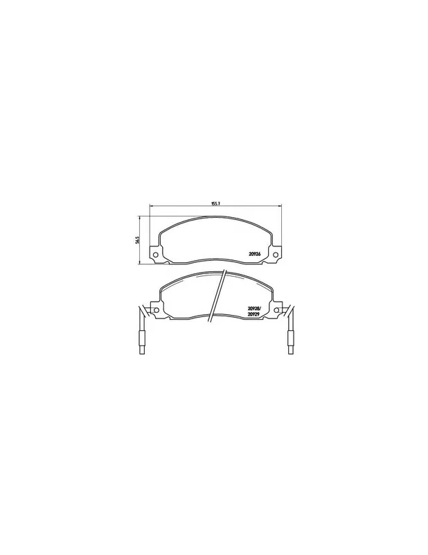 PASTILLA DE FRENO P68006 BREMBO - RENAULT TRAFIC Autobús (TXW) - Eje delantero Precio Rebajado