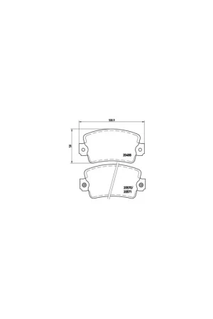 Compra Ahora PASTILLA DE FRENO P68007 BREMBO - RENAULT 20 (127_) - Eje delantero