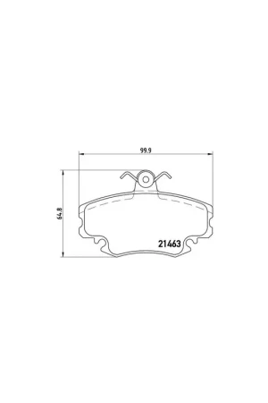 Súper Precio PASTILLA DE FRENO P68008 BREMBO - RENAULT ENCORE (B/C37_) - Eje delantero