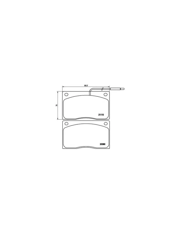 PASTILLA DE FRENO P68012 BREMBO - DAIMLER LANDAULETTE - Eje delantero Promoción