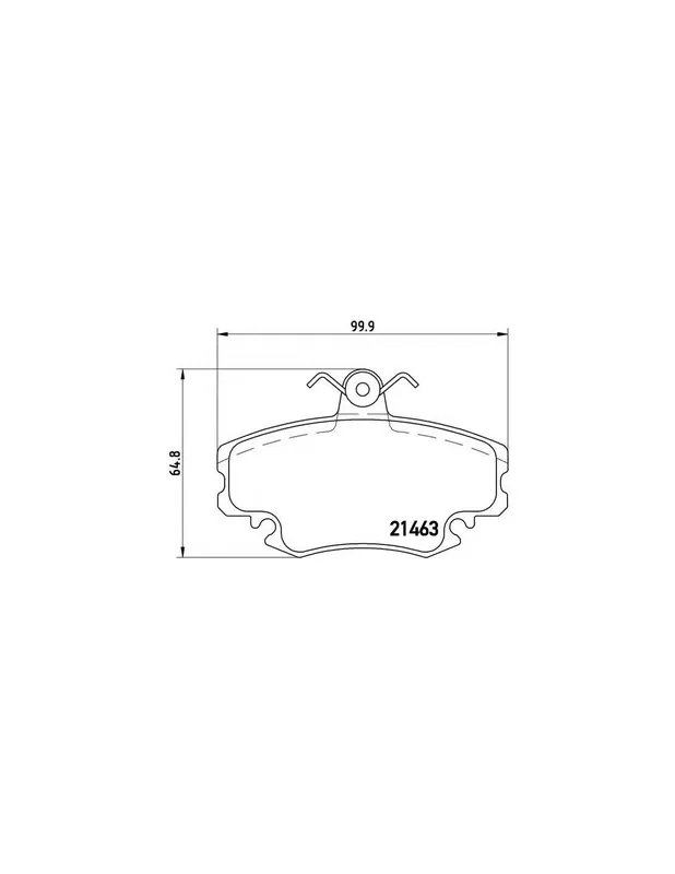 PASTILLA DE FRENO P68008 BREMBO - RENAULT MEGANE I (BA0/1_) - Eje delantero Última Versión