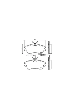 De Moda PASTILLA DE FRENO P68023 BREMBO - RENAULT ESPACE Mk III (JE0_) - Eje delantero