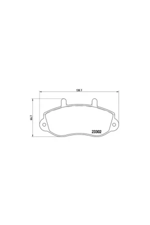Moderno PASTILLA DE FRENO P68025 BREMBO - OPEL MOVANO Combi (J9) - Eje delantero