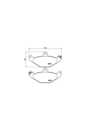 Precio Económico PASTILLA DE FRENO P68017 BREMBO - RENAULT ESPACE Mk III (JE0_) - Eje trasero