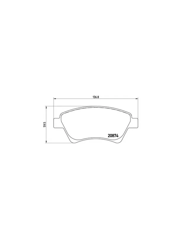 Pago Seguro PASTILLA DE FRENO P68034 BREMBO - RENAULT KANGOO (KC0/1_) - Eje delantero