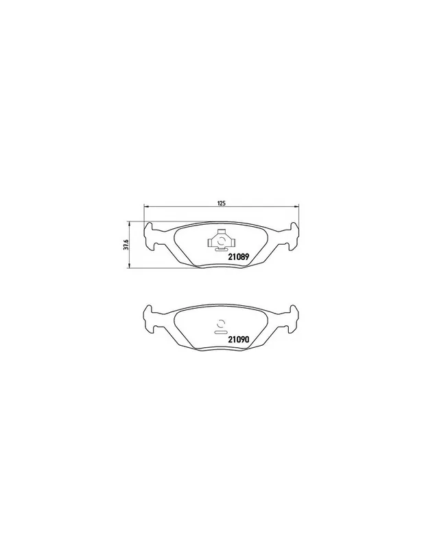 Rebajas PASTILLA DE FRENO P71003 BREMBO - SAAB 900 (AC4, AM4) - Eje trasero