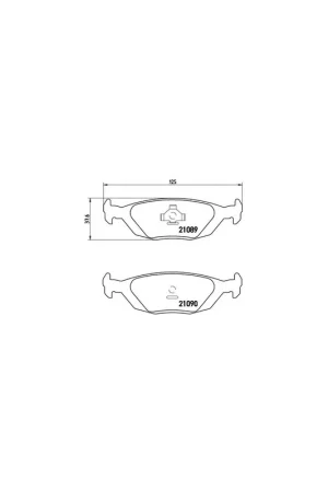 Precio Rebajado PASTILLA DE FRENO P71003 BREMBO - VOLVO 440 K (445) - Eje trasero