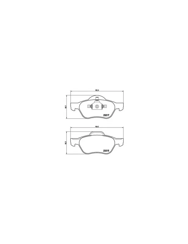 PASTILLA DE FRENO P68029 BREMBO - RENAULT LAGUNA II (BG0/1_) - Eje delantero Comprar En Línea