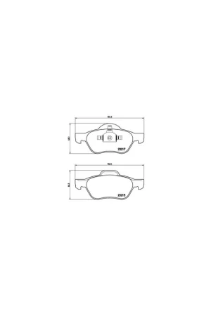 Auténtico PASTILLA DE FRENO P68029 BREMBO - RENAULT WIND (E4M_) - Eje delantero