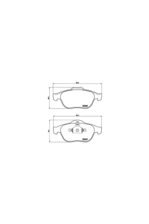 Precio Bajo PASTILLA DE FRENO P68030 BREMBO - RENAULT LAGUNA II Sport Tourer (KG0/1_) - Eje delantero