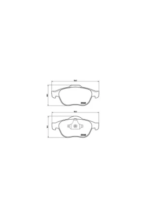 Popular PASTILLA DE FRENO P68032 BREMBO - RENAULT LAGUNA II (BG0/1_) - Eje delantero