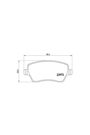 Edición Limitada PASTILLA DE FRENO P68033 BREMBO - RENAULT SYMBOL II (LU1/2_) - Eje delantero