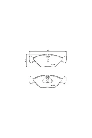 Devolución Gratuita PASTILLA DE FRENO P71005 BREMBO - SAAB 9000 - Eje delantero