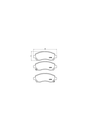 Súper Precio PASTILLA DE FRENO P78009 BREMBO - SUBARU IMPREZA Coupé (GFC) - Eje delantero