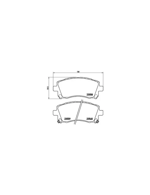 PASTILLA DE FRENO P 78 010 BREMBO - SUBARU IMPREZA Sedán (GC) - Eje delantero Promoción Exclusiva
