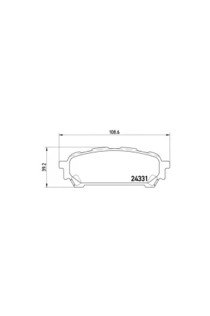 Precio Económico PASTILLA DE FRENO P 78 014 BREMBO - SUBARU IMPREZA Ranchera familiar (GG) - Eje trasero