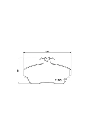 Hecho A Mano PASTILLA DE FRENO P 82 001 BREMBO - TATA LOADBETA - Eje delantero