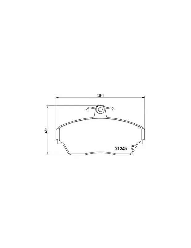 Hecho A Mano PASTILLA DE FRENO P 82 001 BREMBO - TATA LOADBETA - Eje delantero