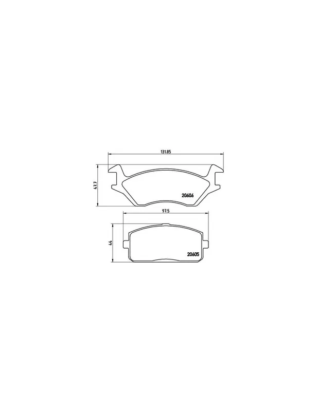 Nuevo Modelo PASTILLA DE FRENO P83004 BREMBO - TOYOTA STARLET (_P7_) - Eje delantero