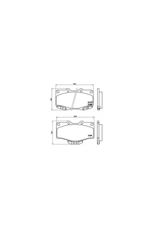Mejor Precio PASTILLA DE FRENO P83009 BREMBO - TOYOTA LAND CRUISER PRADO (_J9_) - Eje delantero