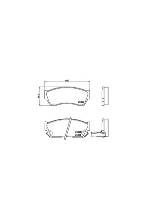 Compra Ahora PASTILLA DE FRENO P79005 BREMBO - SUZUKI CULTUS II Sedán (AH, AJ) - Eje delantero