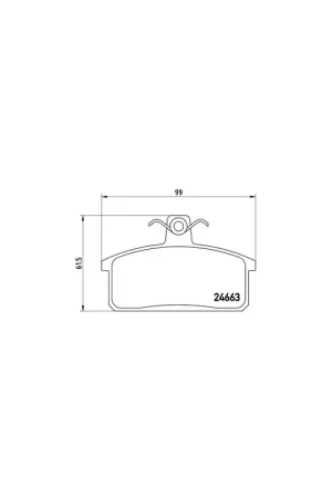 Últimas Unidades PASTILLA DE FRENO P79007 BREMBO - IVECO MASSIF Single Cab - Eje trasero
